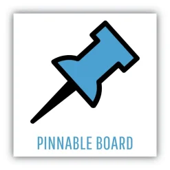 Outlet 24 in. x 18 in. Natural Cork Bulletin Board - Tan Surface/Black Wood Frame Office Presentation Supplies