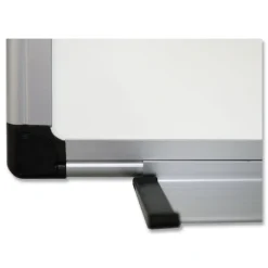 Hot 36 in. x 48 in. Porcelain Value Dry Erase Board - White Surface/Satin Aluminum Frame Office Presentation Supplies