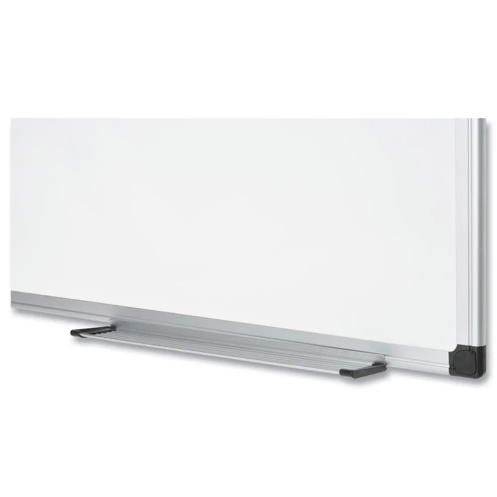 Hot 36 in. x 48 in. Porcelain Value Dry Erase Board - White Surface/Satin Aluminum Frame Office Presentation Supplies