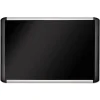 Online 36 in. x 24 in. Soft-Touch Bulletin Board - Black Fabric Surface, Black Aluminum Frame Office Presentation Supplies