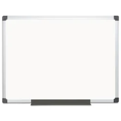 Sale 48 in. x 36 in. Value Lacquered Steel Magnetic Dry Erase Board - White Surface/Satin Aluminum Frame Office Presentation Supplies