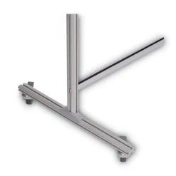 Discount 49 in. x 22 in. x 69 in. Protector Series Mobile Glass Panel Divider - Clear/Aluminum Office Furniture & Lighting