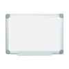 Earth Silver 24 in. x 18 in. Easy Clean Dry Erase Boards - White Surface/Satin Aluminum Frame Office Presentation Supplies