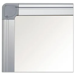 Earth Silver 24 in. x 18 in. Easy Clean Dry Erase Boards - White Surface/Satin Aluminum Frame Office Presentation Supplies