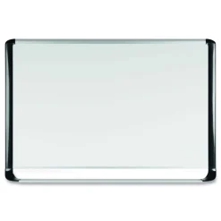 Outlet Gold Ultra 48 in. x 36 in. Aluminum Frame Magnetic Dry Erase Board - White/Black Office Presentation Supplies