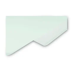 Clearance Lago 48 in. x 36 in. Magnetic Glass Dry Erase Board - Opaque White Office Presentation Supplies