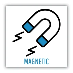 Clearance Lago 48 in. x 36 in. Magnetic Glass Dry Erase Board - Opaque White Office Presentation Supplies