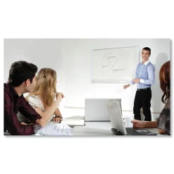 Sale Magnetic Gold Ultra 48 in. x 36 in. Dry Erase Boards - White Surface/White/Natural Aluminum Frame Office Presentation Supplies