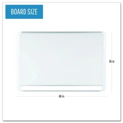Sale Magnetic Gold Ultra 48 in. x 36 in. Dry Erase Boards - White Surface/White/Natural Aluminum Frame Office Presentation Supplies