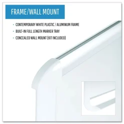 Sale Magnetic Gold Ultra 48 in. x 36 in. Dry Erase Boards - White Surface/White/Natural Aluminum Frame Office Presentation Supplies