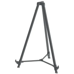Clearance Quantum Heavy Duty 35.62 in. - 61.22 in. Plastic Display Easel - Black Office Presentation Supplies