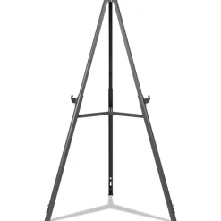 Clearance Quantum Heavy Duty 35.62 in. - 61.22 in. Plastic Display Easel - Black Office Presentation Supplies