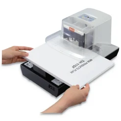 100-Sheet Capacity Professional Heavy Duty Flat Clinch Stapler - Gray Office Staplers & Punches