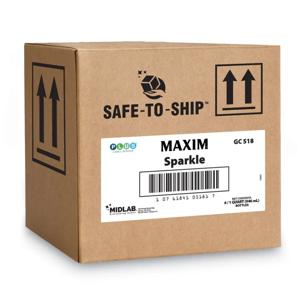 Discount 32 oz. Bottle Safe-to-Ship RTU Sparkle Glass Cleaner (6/Carton) Cleaning & Janitorial Supplies