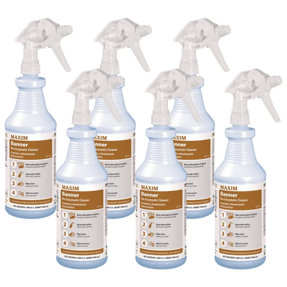 Online Banner 32 oz. Bottle Safe-to-Ship Bio-Enzymatic Cleaner - Fresh Scent (6/Carton) Cleaning & Janitorial Supplies