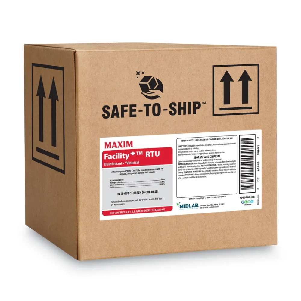 Discount FacilityPlus RTU 32 oz. Safe-to-Ship Disinfectant - Unscented (6/Carton) Cleaning & Janitorial Supplies