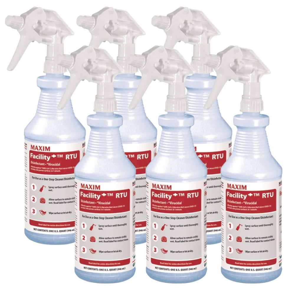 Discount FacilityPlus RTU 32 oz. Safe-to-Ship Disinfectant - Unscented (6/Carton) Cleaning & Janitorial Supplies