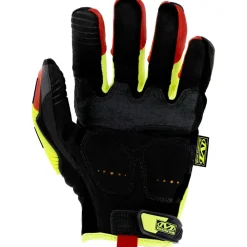 360 Gloves Hi-Viz M-Pact D4 - Small, Fluorescent Yellow Work Gloves