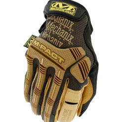 New M-Pact Leather Gloves - XL 11, Tan/Black Work Gloves
