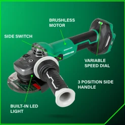 Sale G3612DVEQ6M 36V MultiVolt Lithium-Ion Brushless Variable Speed Slide Switch 4-1/2 in. Disc Angle Grinder (Tool Only) Angle Grinders