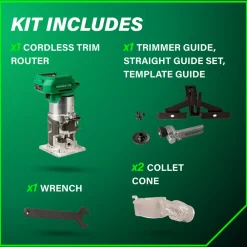 M1808DAQ4M 18V MultiVolt Brushless Lithium-Ion Cordless Trim Router (Tool Only) Woodworking Tools|Routers And Trimmers