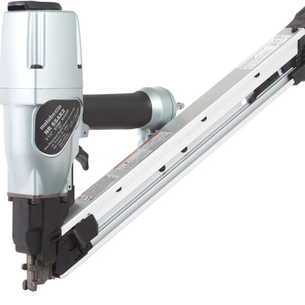 NR65AK2SM 36-Degree 2-1/2 in. Strap-Tite Fastening System Metal Connector Strip Nailer with Short Magazine Pneumatic Nailers And Staplers