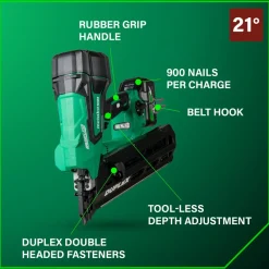 New NR3675DDM 36V MultiVolt Lithium-Ion Cordless Forming Nailer Kit (2.5 Ah/5 Ah) Nailers & Staplers