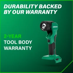 New 18V Multivolt 250 Lumen Lithium-Ion Cordless LED Flashlight (Tool Only) Flashlights