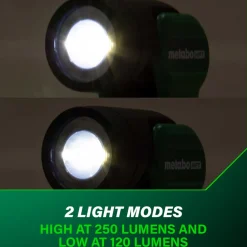 New 18V Multivolt 250 Lumen Lithium-Ion Cordless LED Flashlight (Tool Only) Flashlights