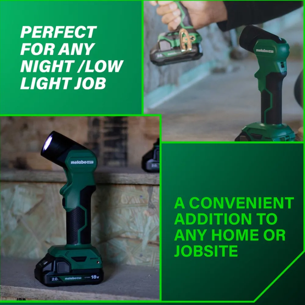 New 18V Multivolt 250 Lumen Lithium-Ion Cordless LED Flashlight (Tool Only) Flashlights