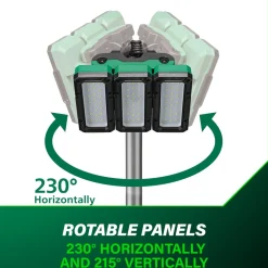 Best 18V MultiVolt 4000 Lumen Lithium-Ion Cordless LED Tripod Site Light (Tool Only) Work Lights