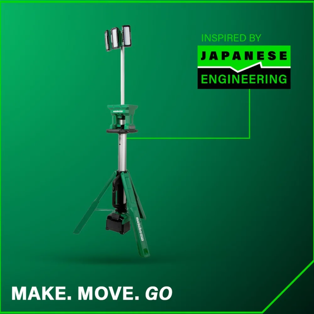 Best 18V MultiVolt 4000 Lumen Lithium-Ion Cordless LED Tripod Site Light (Tool Only) Work Lights