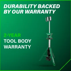 Best 18V MultiVolt 4000 Lumen Lithium-Ion Cordless LED Tripod Site Light (Tool Only) Work Lights