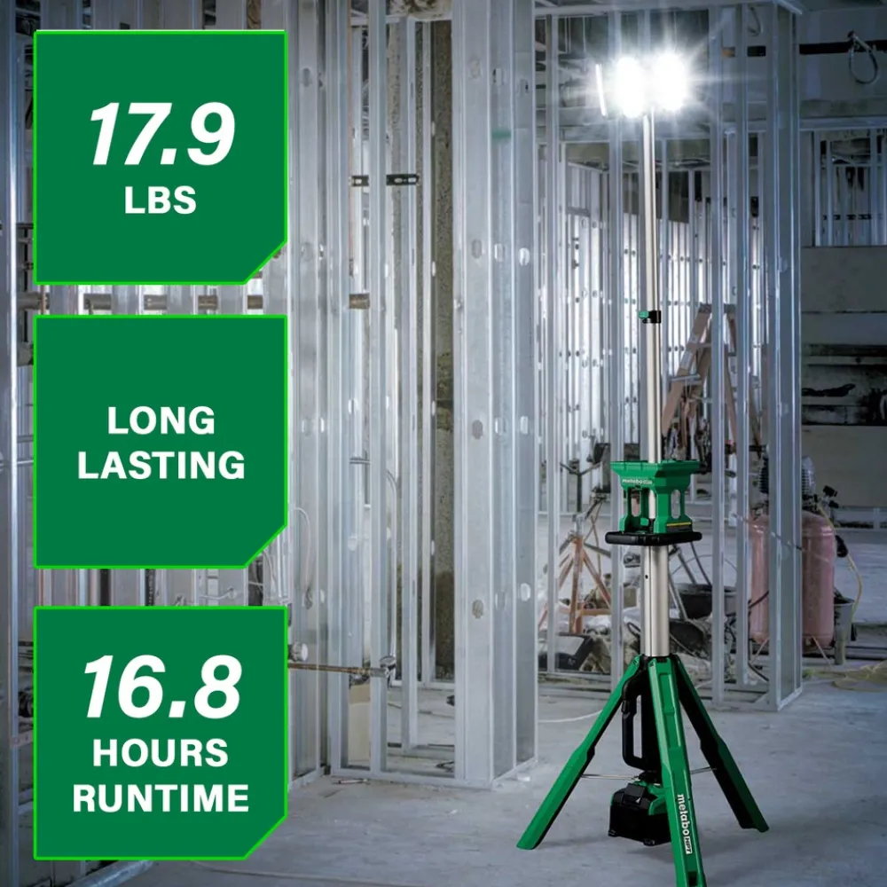 Best 18V MultiVolt 4000 Lumen Lithium-Ion Cordless LED Tripod Site Light (Tool Only) Work Lights