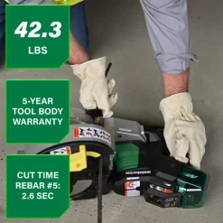 Clearance VB3616DAM 36V MultiVolt Portable Cordless Rebar Bender/Cutter Kit (4 Ah) Copper And Pvc Cutters