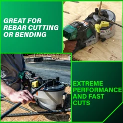 Clearance VB3616DAM 36V MultiVolt Portable Cordless Rebar Bender/Cutter Kit (4 Ah) Copper And Pvc Cutters