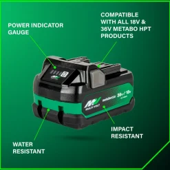 Online 18V/36V MultiVolt 5 Ah/2.5 Ah Water and Impact Resistant Lithium-Ion Battery Power Tool Accessories