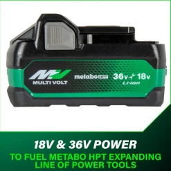 Online 18V/36V MultiVolt 5 Ah/2.5 Ah Water and Impact Resistant Lithium-Ion Battery Power Tool Accessories