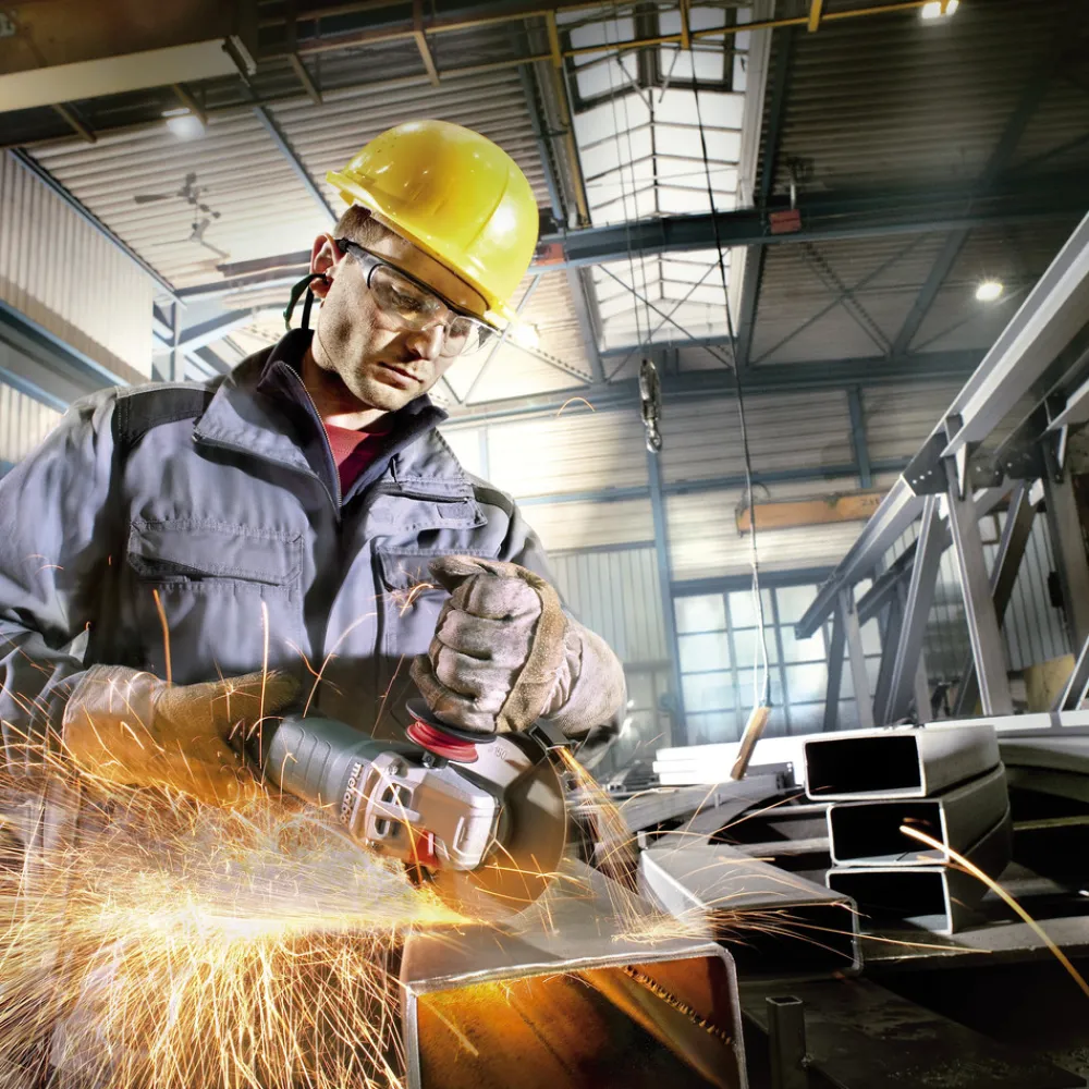 Hot WE15-150 Quick 13.5 Amp 6 in. Angle Grinder with TC Electronics and Lock-On Sliding Switch Angle Grinders