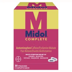 Sale Complete Menstrual Caplets 2/Pack 30 Packs/Box Cleaning & Janitorial Supplies