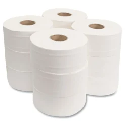 Online 2-Ply Septic Safe 17 ft. Bath Tissues - Jumbo, White (12 Rolls/Carton) Paper & Dispensers