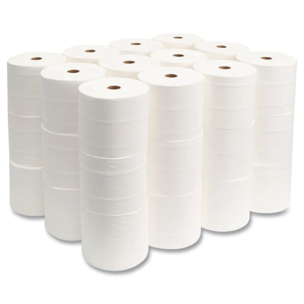 Clearance SMALL CORE BATH TISSUE, SEPTIC SAFE, 2-PLY, WHITE, 1000 SHEETS/ROLL, 36 ROLL/CARTON Cleaning & Janitorial Supplies