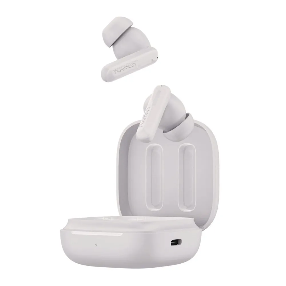 Discount Nemesis ANC Wireless Noise Cancelling Earbuds - White Office Electronics & Batteries
