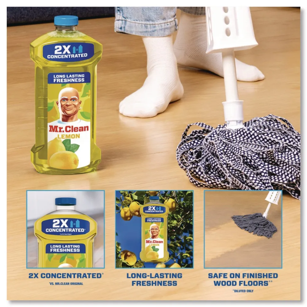 New 23 oz. Multi-Surface Antibacterial Cleaner - Lemon Scent (6/Carton) Cleaning & Janitorial Supplies