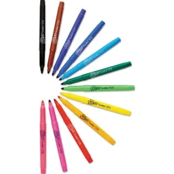 Clearance Scented Stix Fine Bullet Tip Watercolor Marker Set School Pack - Assorted Colors (216/Set) Pens, Pencils & Markers