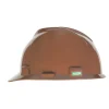 Best V-Gard Slotted Cap with Staz-On Suspension - Brown Protective Head Gear