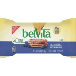 Best 00 44000 02908 00 1.76 oz. Pack belVita Breakfast Biscuits - Blueberry (8 Packs/Box, 8 Boxes/Carton) Food And Snacks
