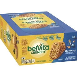 Best 00 44000 02908 00 1.76 oz. Pack belVita Breakfast Biscuits - Blueberry (8 Packs/Box, 8 Boxes/Carton) Food And Snacks