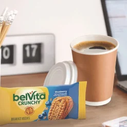 Best 00 44000 02908 00 1.76 oz. Pack belVita Breakfast Biscuits - Blueberry (8 Packs/Box, 8 Boxes/Carton) Food And Snacks