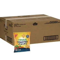 New 1.75 oz. Bag Wheat Thins Toasted Veggie Chips (60/Carton) Food And Snacks
